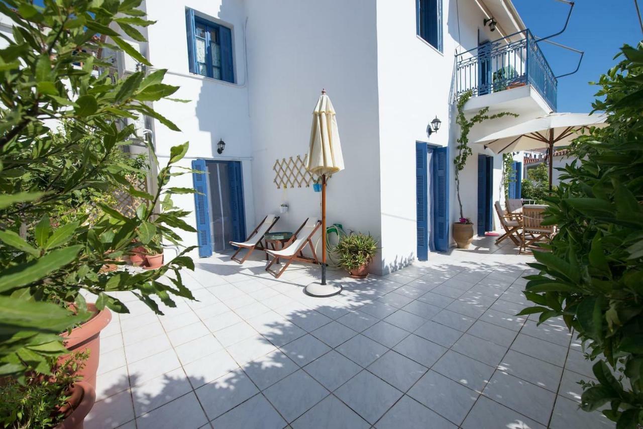 Aquarella-Stylish Veranda Apartment In Centre Of Pórosz Kültér fotó