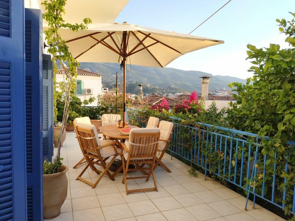 Aquarella-Stylish Veranda Apartment In Centre Of Pórosz Kültér fotó