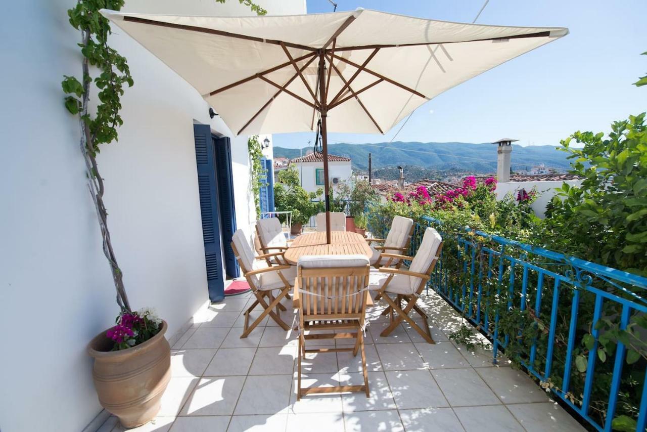 Aquarella-Stylish Veranda Apartment In Centre Of Pórosz Kültér fotó