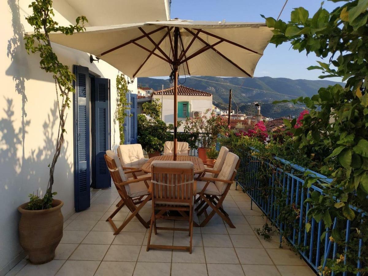 Aquarella-Stylish Veranda Apartment In Centre Of Pórosz Kültér fotó